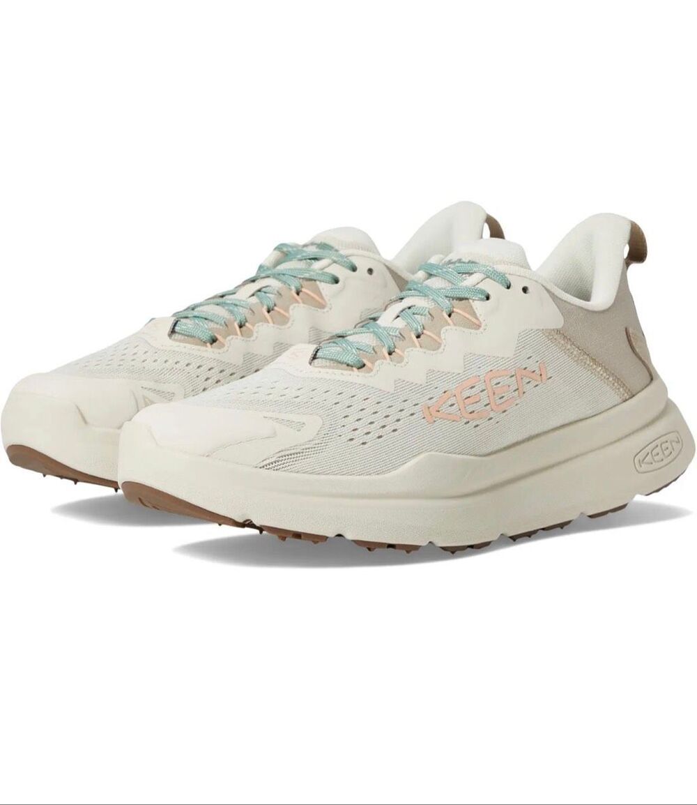 KEEN WK450 Womens Walking Shoes Birch Peach Parfait Size 6.5 NEW